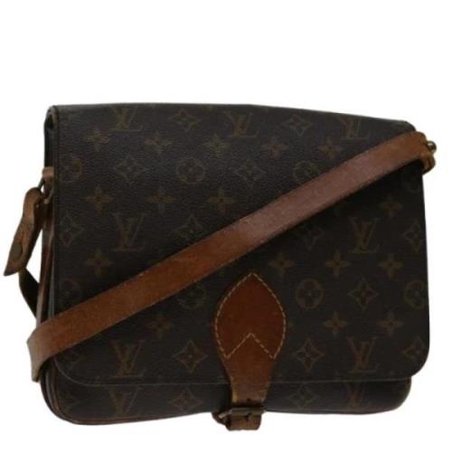 Pre-owned Canvas shoulder-bags Louis Vuitton Vintage , Brown , Dames