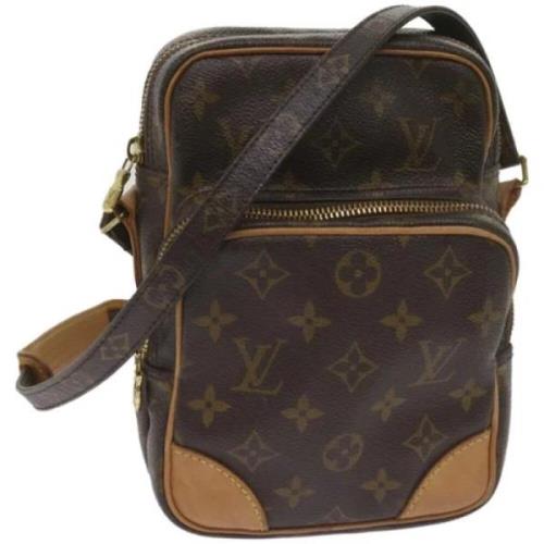 Pre-owned Canvas shoulder-bags Louis Vuitton Vintage , Brown , Dames