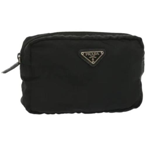 Pre-owned Nylon pouches Prada Vintage , Black , Dames