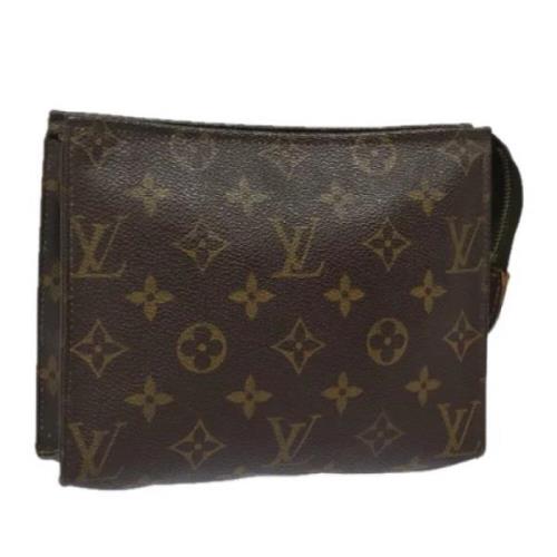 Pre-owned Canvas pouches Louis Vuitton Vintage , Brown , Dames