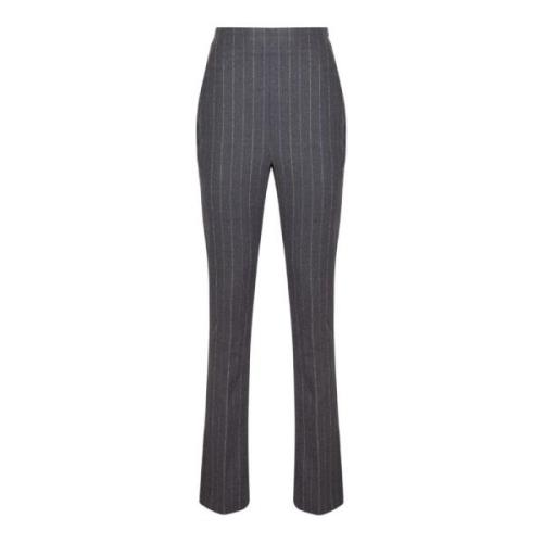 Grijze Pinstripe Palazzo Broek Genny , Gray , Dames