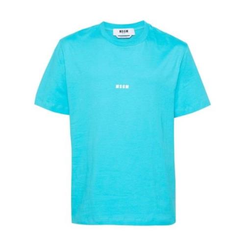 Lichtblauw Tee Msgm , Blue , Heren