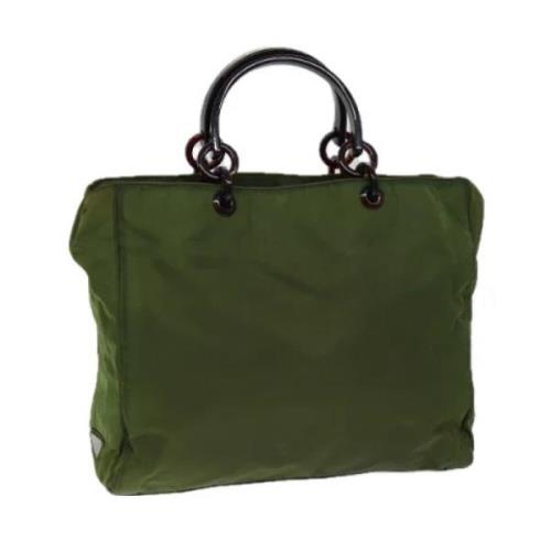 Pre-owned Nylon handbags Prada Vintage , Green , Dames