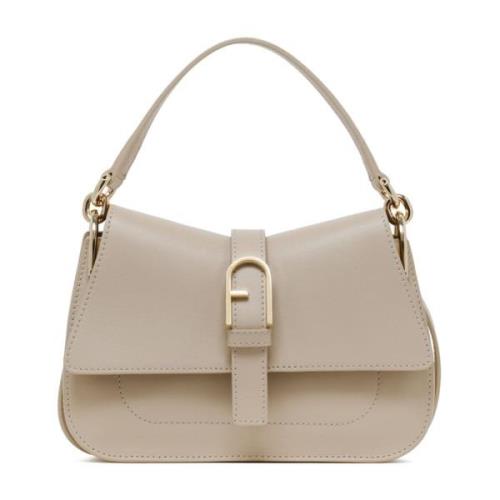 Tote Bag met booglogo Furla , Beige , Dames