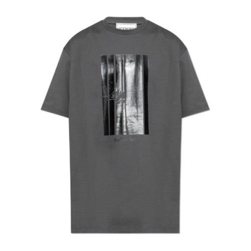 T-shirt met logo Iceberg , Gray , Heren