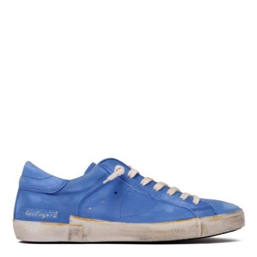 Lichtblauwe Tennissneakers Philippe Model , Blue , Heren