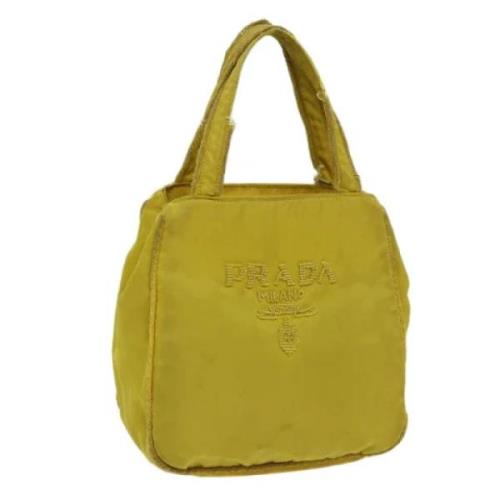 Pre-owned Nylon handbags Prada Vintage , Yellow , Dames