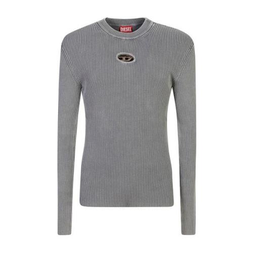 Grijze Sweatshirt Aw24 Diesel , Gray , Heren