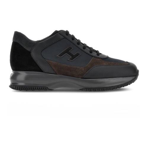 Zwarte Interactieve Sneakers Urban Casual Look Hogan , Black , Heren