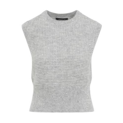 Grijze Sweater Aw24 Dameskleding Fabiana Filippi , Gray , Dames