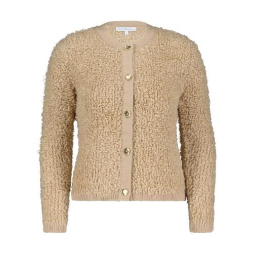 Boucle Jas Jolie Red Button , Beige , Dames