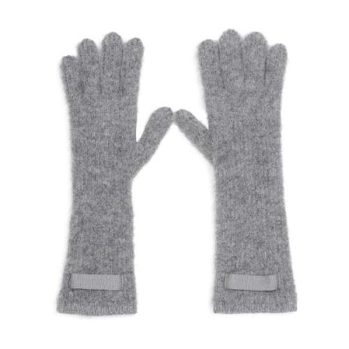 Donkergrijze Alpaca Wol Handschoenen Jacquemus , Gray , Dames