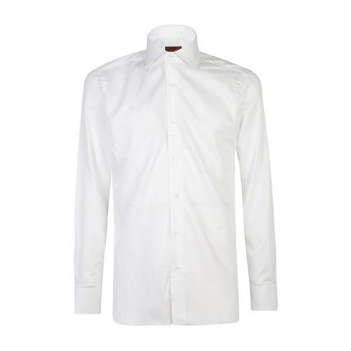 Witte Shirts voor Mannen Aw24 Barba , White , Heren