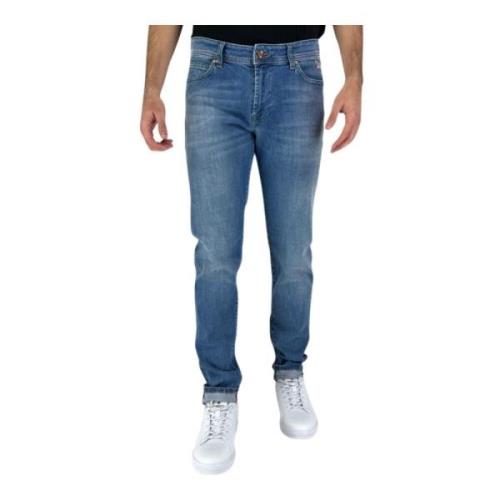 Slim-fit Denim Jeans Roy Roger's , Blue , Heren