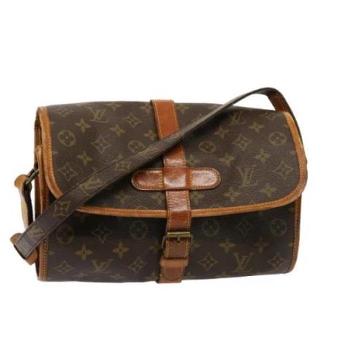 Pre-owned Canvas shoulder-bags Louis Vuitton Vintage , Brown , Dames