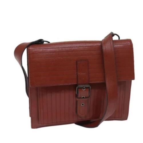 Pre-owned Leather shoulder-bags Yves Saint Laurent Vintage , Brown , D...