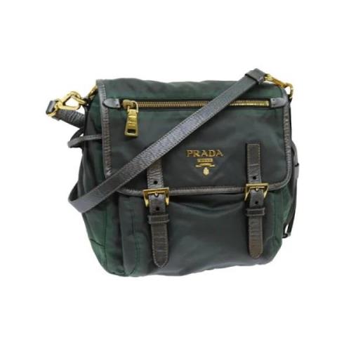 Pre-owned Nylon prada-bags Prada Vintage , Green , Dames