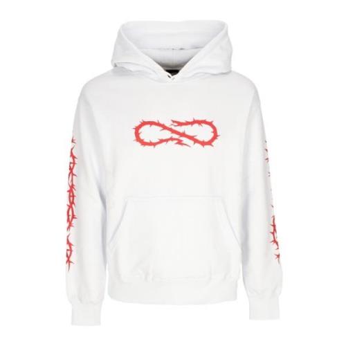 Witte hoodie met slangenprint Propaganda , White , Heren