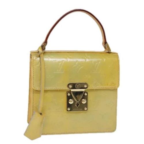 Pre-owned Leather handbags Louis Vuitton Vintage , Green , Dames