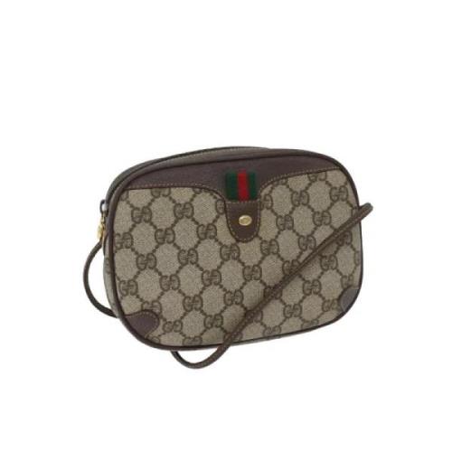 Pre-owned Canvas gucci-bags Gucci Vintage , Beige , Dames