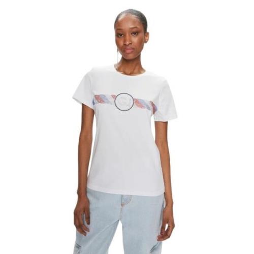 Korte Mouw T-shirt Gaudi , White , Dames