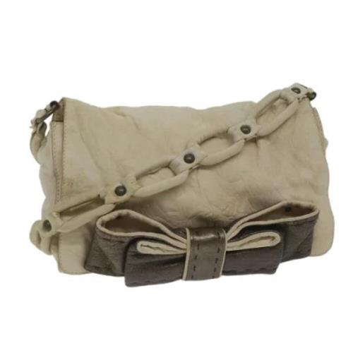 Pre-owned Leather shoulder-bags Chloé Pre-owned , Beige , Dames