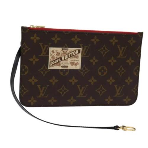 Pre-owned Canvas pouches Louis Vuitton Vintage , Brown , Dames