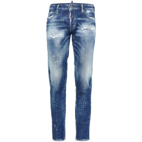 Stijlvolle Broeken voor Mannen Dsquared2 , Blue , Heren