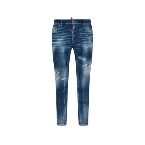 Stijlvolle Broeken voor Mannen Dsquared2 , Blue , Heren