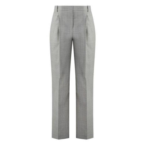 Wollen Houndstooth Broek Hugo Boss , White , Dames