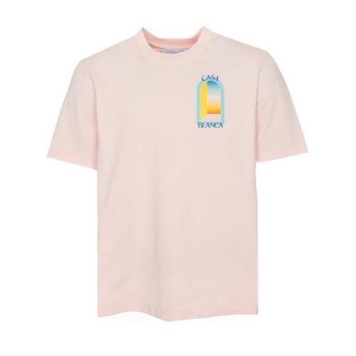 Kleurrijk Boog T-shirt Casablanca , Pink , Heren