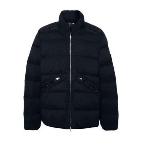 Blauwe Parka Jas voor Mannen Stone Island , Blue , Heren