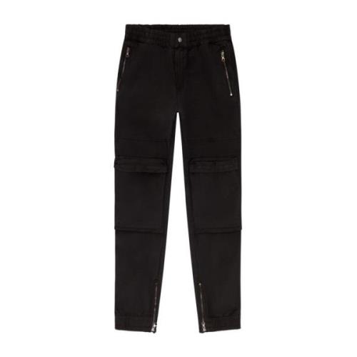 Zwarte Broek voor Mannen Aw24 Diesel , Black , Heren