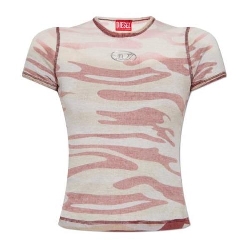 Top T-Eles-Long Diesel , Pink , Dames