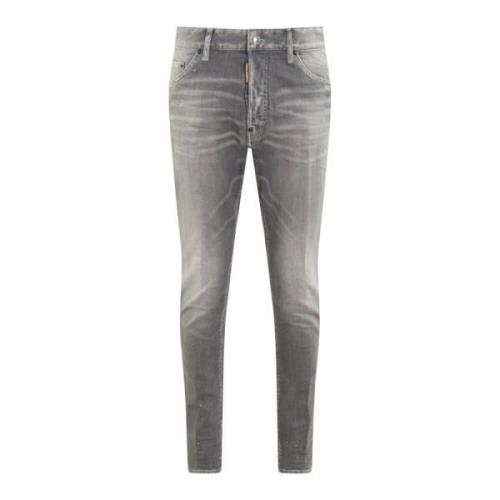 Heren 5-Pocket Broek Dsquared2 , Gray , Heren