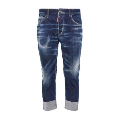 Stijlvolle Broeken voor Heren Dsquared2 , Blue , Heren