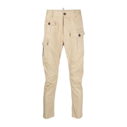 Stijlvolle Broeken voor Heren Dsquared2 , Beige , Heren