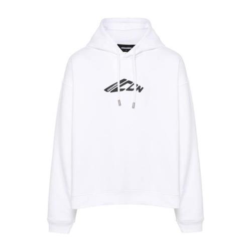 Stijlvolle Sweaters Collectie Dsquared2 , White , Heren