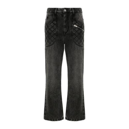 Grijze Broek Aw24 Damesmode Isabel Marant , Gray , Dames