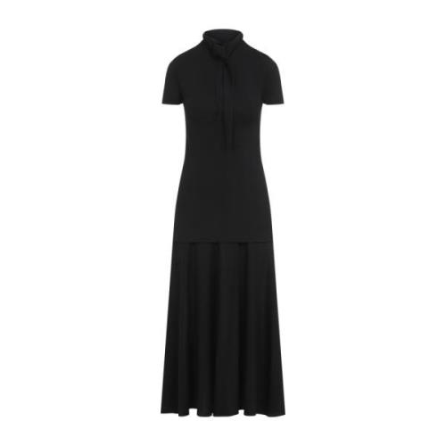 Zwarte Elegante Jurk Aw24 Jil Sander , Black , Dames