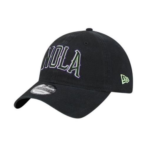 NBA Logo Geborduurde Pet - Zwart New Era , Black , Heren