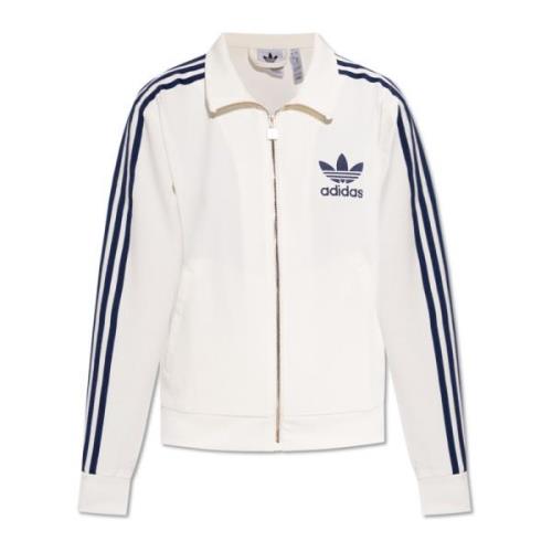 Ritssluitingssweatshirt Adidas Originals , White , Dames