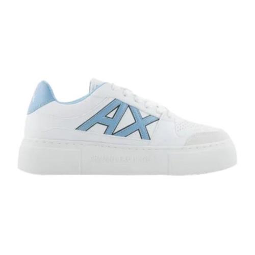 Lage Sneakers Armani Exchange , Blue , Dames