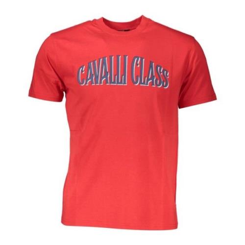 Logo Tee - Striking Print, Premium Cotton Cavalli Class , Orange , Her...