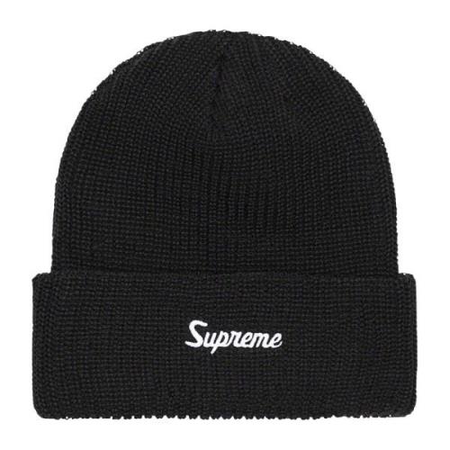 Beperkte Oplage Losse Maat Beanie Zwart Supreme , Black , Unisex