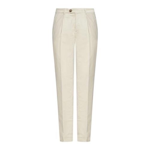 Beige Broek Elegante Stijl Brunello Cucinelli , Beige , Heren