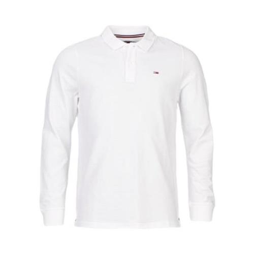 Donker nacht marine lange mouw tee Tommy Jeans , White , Heren