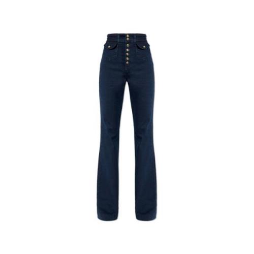 Jeans met logo Versace Jeans Couture , Blue , Dames