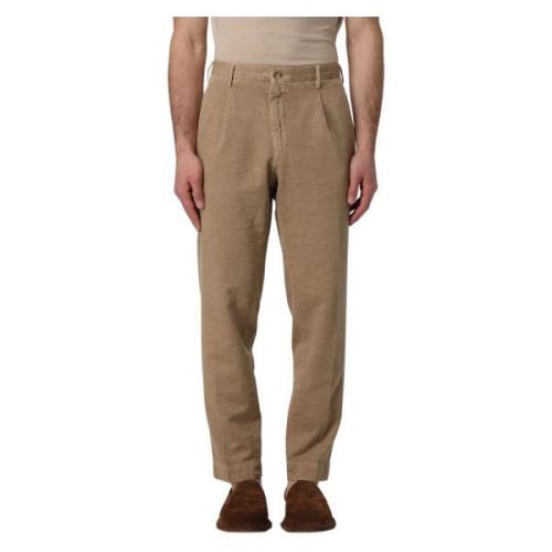 Straight Trousers Incotex , Beige , Heren