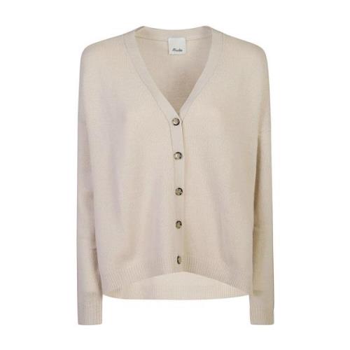 Beige Gebreide Kleding Aw24 Damesmode Allude , Beige , Dames